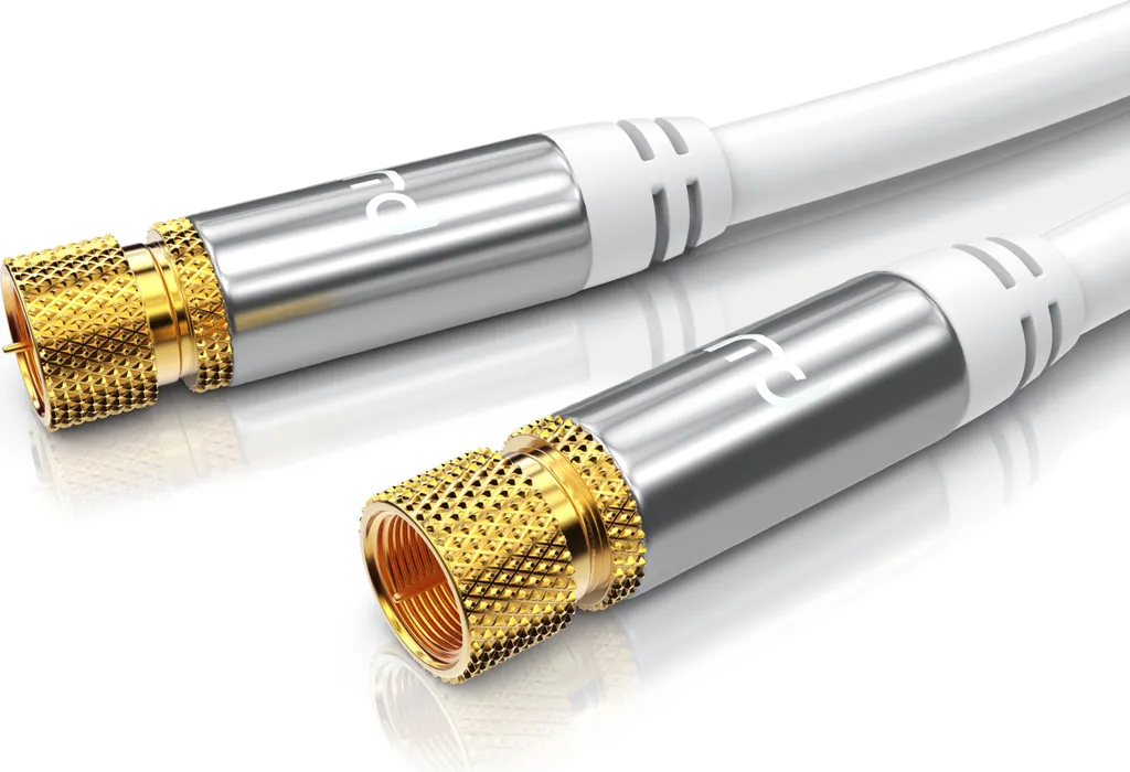 Primewire Cavo SAT Coassiale 135dB 3m | HDTV 4K Schermatura 4 Volte - 3