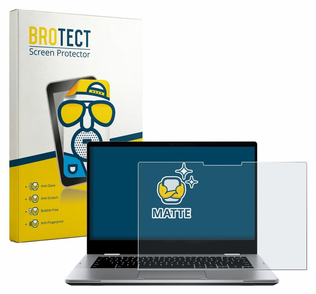 BROTECT Schutzfolie für ASUS Chromebook Flip CX1 CX1400FKA Displayschutz Displayschutzfolie Folie Matt Entspiegelungsfolie