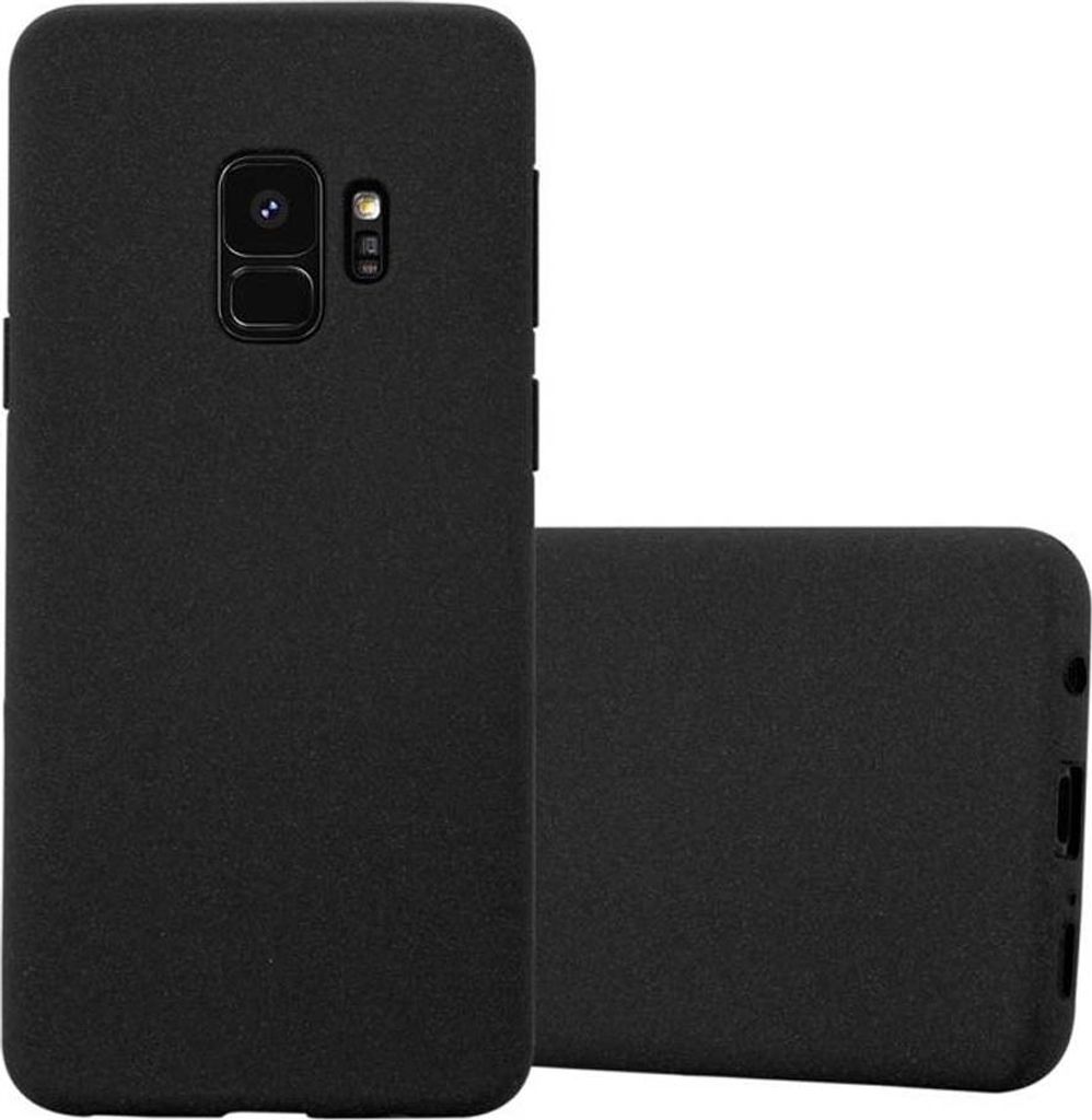 Cadorabo Schutzhülle für Samsung Galaxy S9 Hülle in Schwarz Handyhülle TPU Etui Cover Case