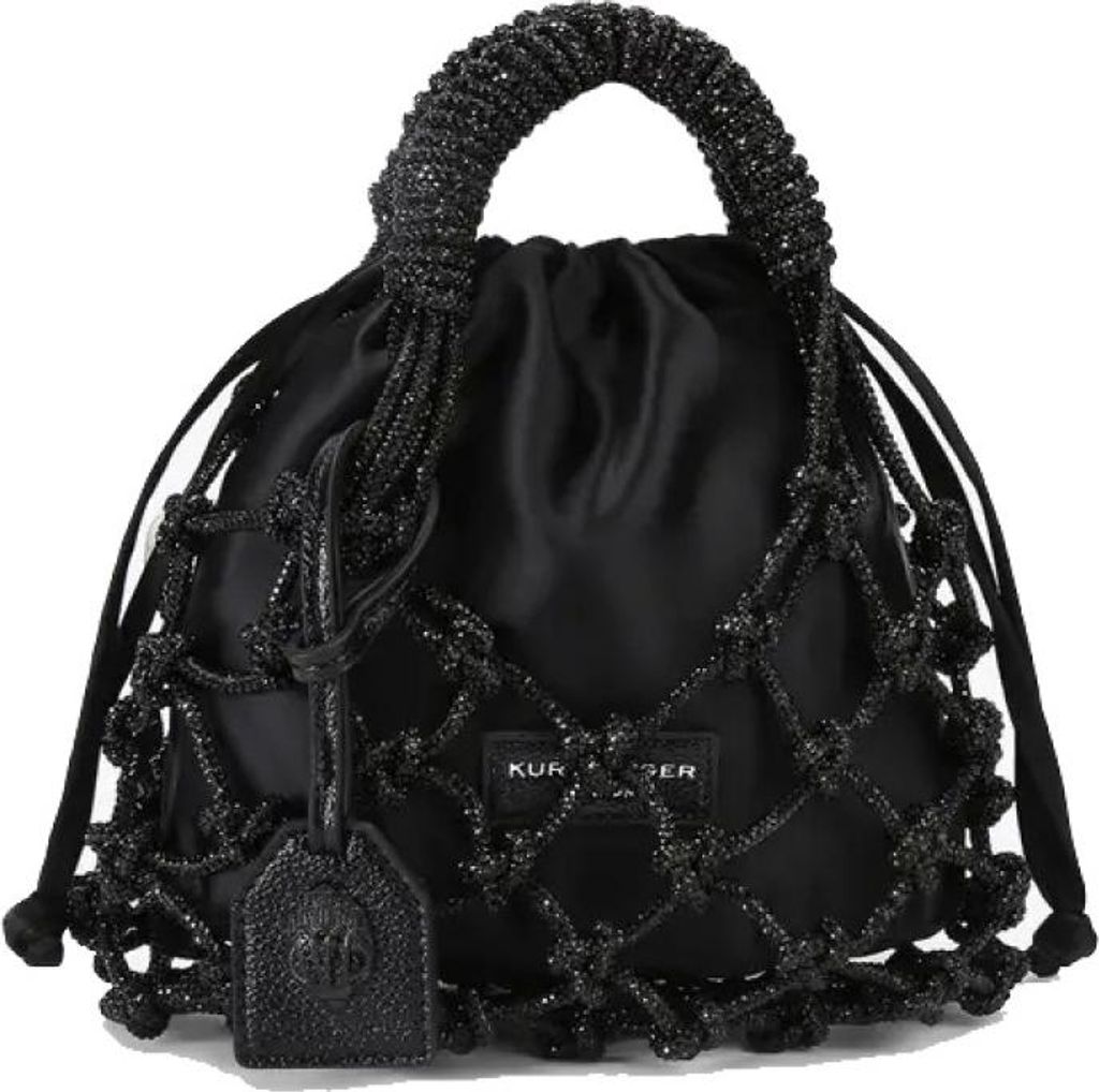 Kurt Geiger London Sm Macrame Crystak Bag Czarny Zdjęcie produktu 
