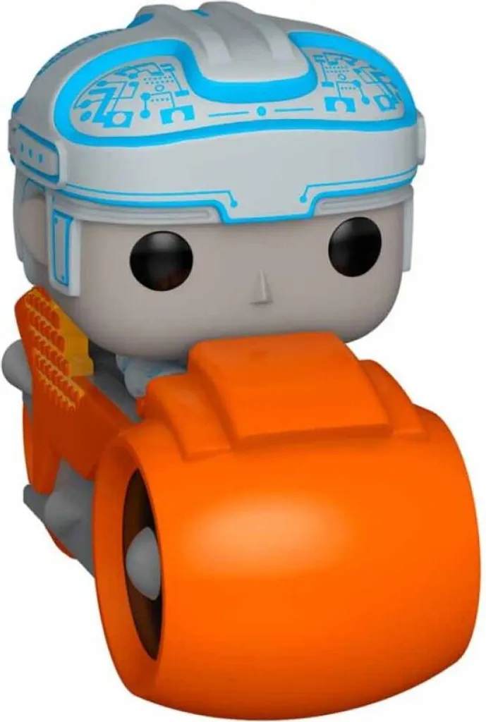 Funko POP Rides Tron Deluxe Figurine Vinyle 9cm avec Moto de Course 1982