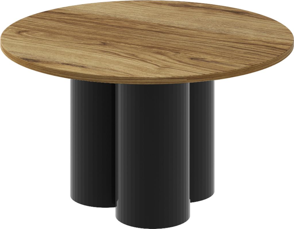 Design Couchtisch HRE-222 rund Hochglanz Wohnzimmer Tisch 80 x 50 cm