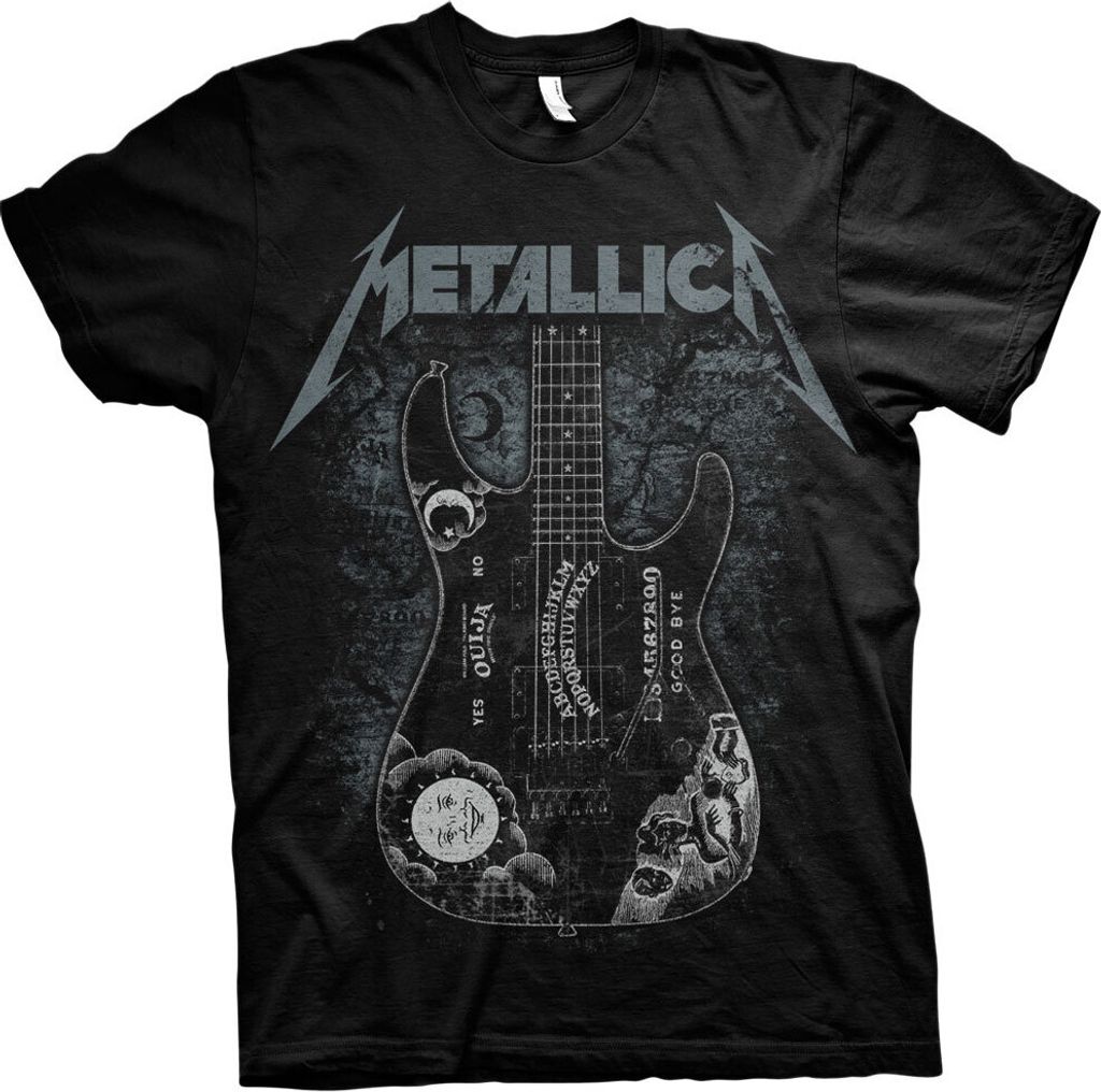 Metallica Hammett Ouija Guitar Black S T-Shirt