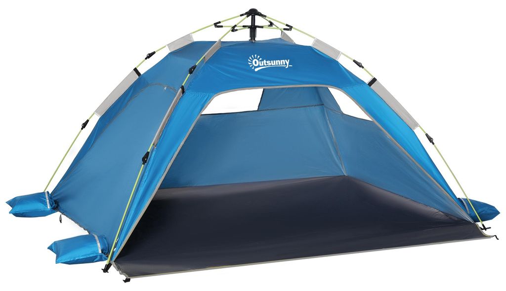 Outsunny Strandmuschel Pop Up Strandzelt für 1-2 Personen Produktbild 