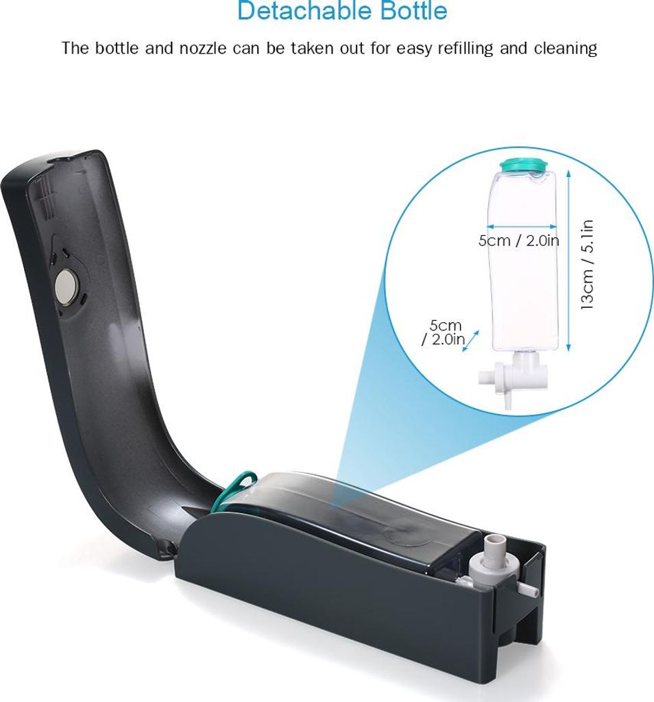 Chuangdian 300 ml abnehmbare Seifenspender Flasche und Düsenhandbuch Spender Zubehör Badezimmer Duschgel Flüssigkeit Shampoo Flaschen Flaschen