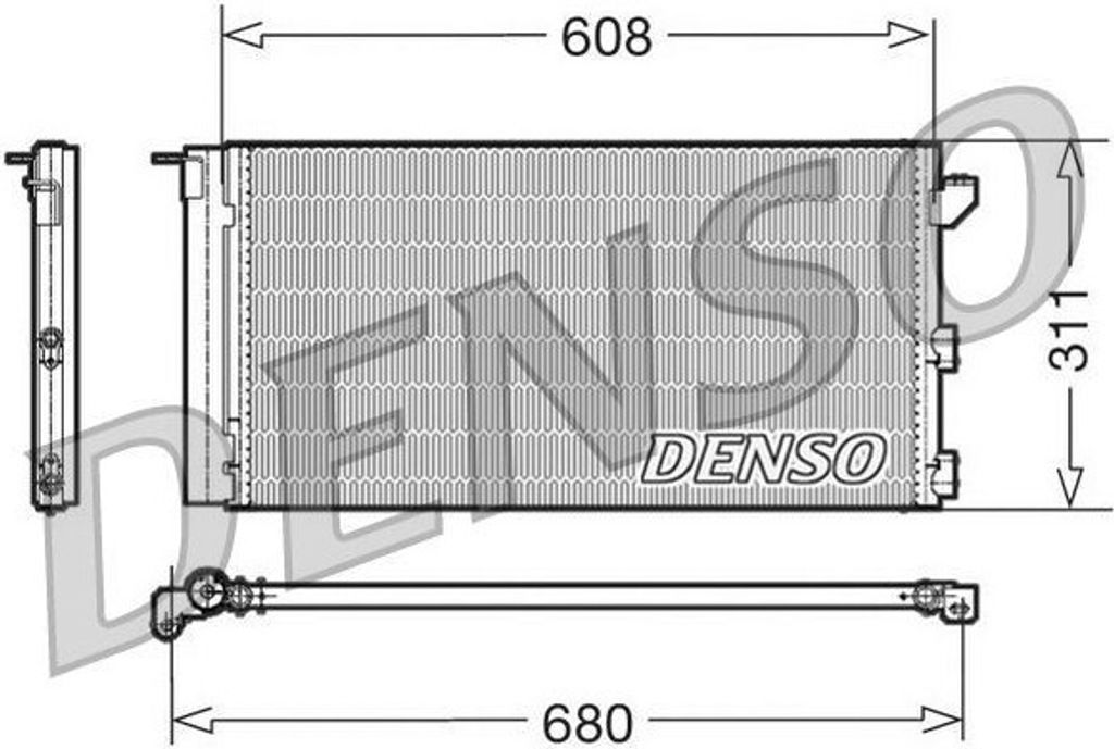 DENSO DCN09105 - OE 46798100 Klimakondensator mit Trockner für Panda