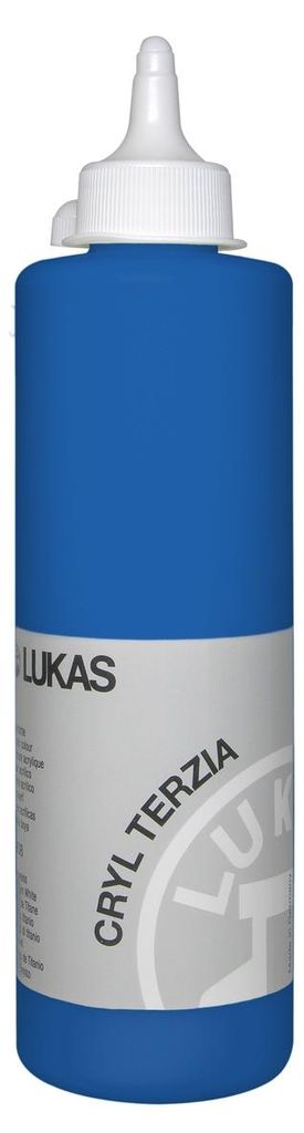Lukas Cryl Terzia Plastic Bottle Acrylfarbe Ultramarine 500 ml 1 stk