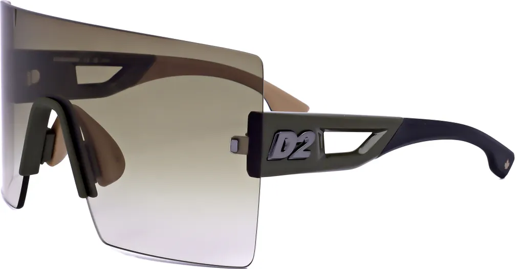 Lunettes de soleil Masque Homme Dsquared2 D2 0126/S Vert et Marron 99