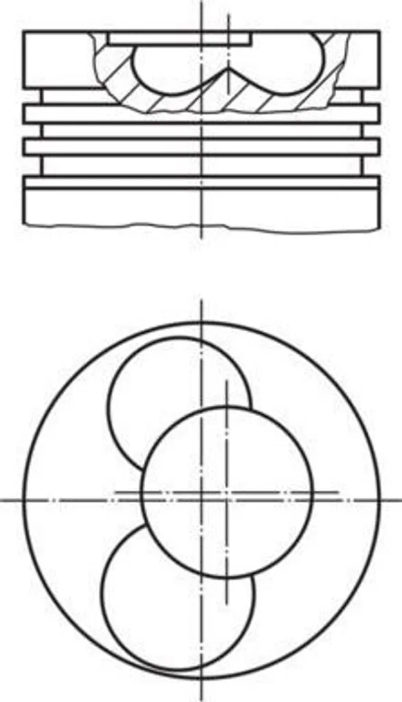 Piston MAHLE 030 41 00 d'origine pour VW Golf IV et Polo 6N2