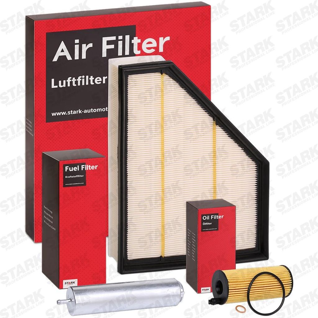 STARK Filterset Inspektionspaket Filtersatz für VW TOURAN (1T3) up! Schrägheck (121, 122, BL1, BL2) für AUDI A4 Avant (8K5, B8) für FORD für BMW
