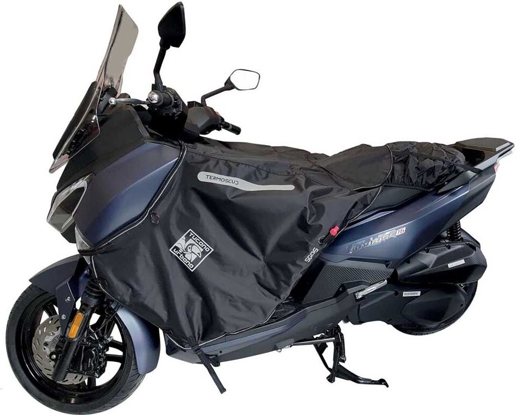 TUCANO URBANO R241 Thermoscud Beinschutz schwarz mit strapazierfähigem Nylon-Außenmaterial