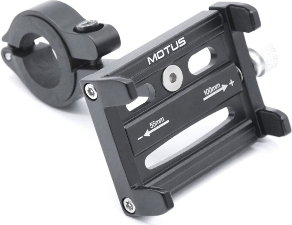 Porte-téléphone Motus en aluminium noir pour vélo, scooter Image du produit 