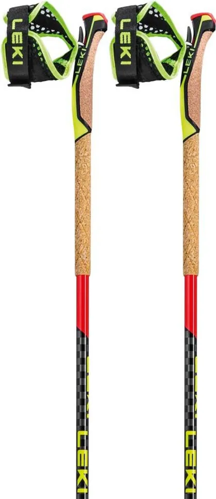 Leki Alpine Half Race Bâtons de Ski de Compétition Jaune 140 cm