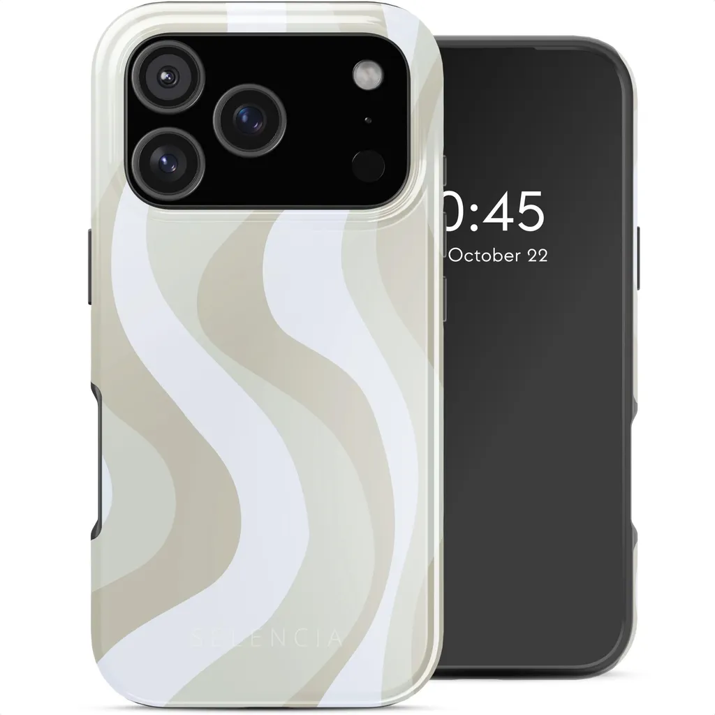 Selencia Vivid Backcover con MagSafe per l'Apple iPhone 17 Pro - Desert Waves Beige