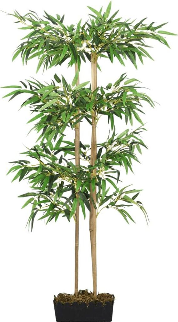 vidaXL Bambusový strom umelý 760 listov 120 cm zelený Obrázok produktu 