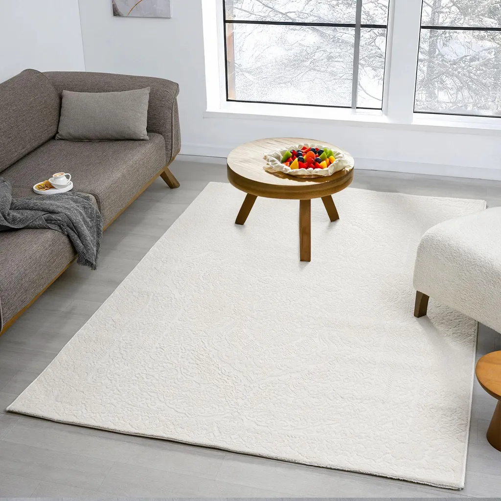 Tapis de Chambre Moderne Effet de Profondeur 3D et Finition Douceur