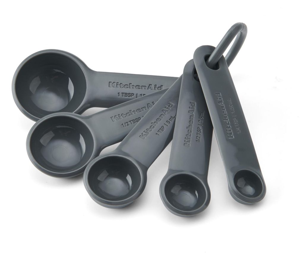 KitchenAid KQG057OHCGG 5-teiliges Messlöffel-Set Anthrazitgrau Spülmaschinenfest
