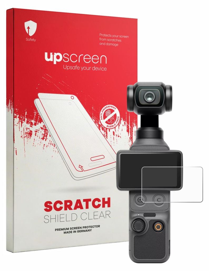 upscreen Schutzfolie für DJI Osmo Pocket 4 Displayschutz Displayschutzfolie Folie Klar Transparent