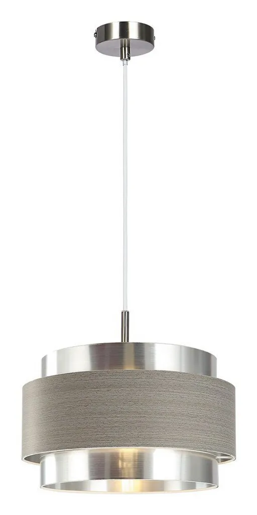 Lustre suspension E27 chrome satiné Basil 5383 pour salon et cuisine