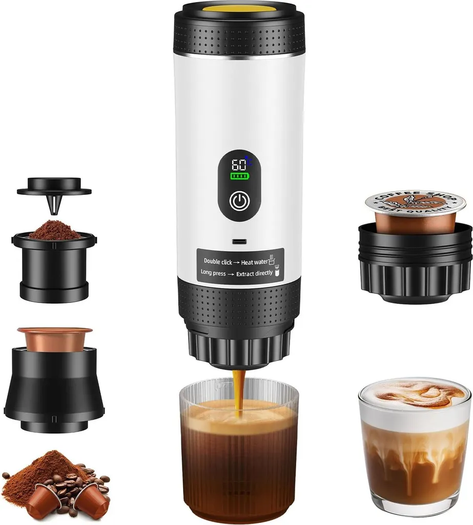 EVERANGE Macchina per caffè espresso elettrica portatile