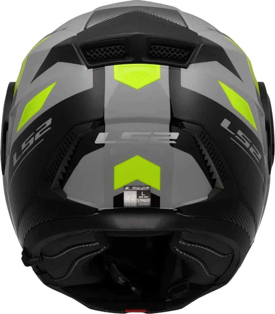 Casque modulable LS2 FF902 Scope II Duria gris jaune néon taille XS