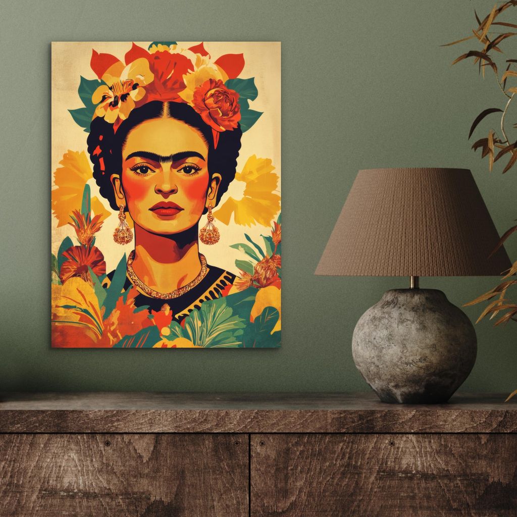 MuchoWow Wanddekoration Metall Metallbild Wandkunst 30x40 cm Feminin - Blumen - Schmuck MuchoWow Aluminium Gemälde - Bilder