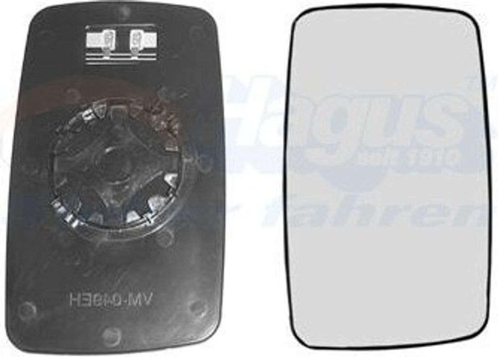 VAN WEZEL Spiegelglas Außenspiegel Rechts für VW LT 28-46 II Kastenwagen (2DA, 2DD, 2DH) Konvex Beheizbar 3075862