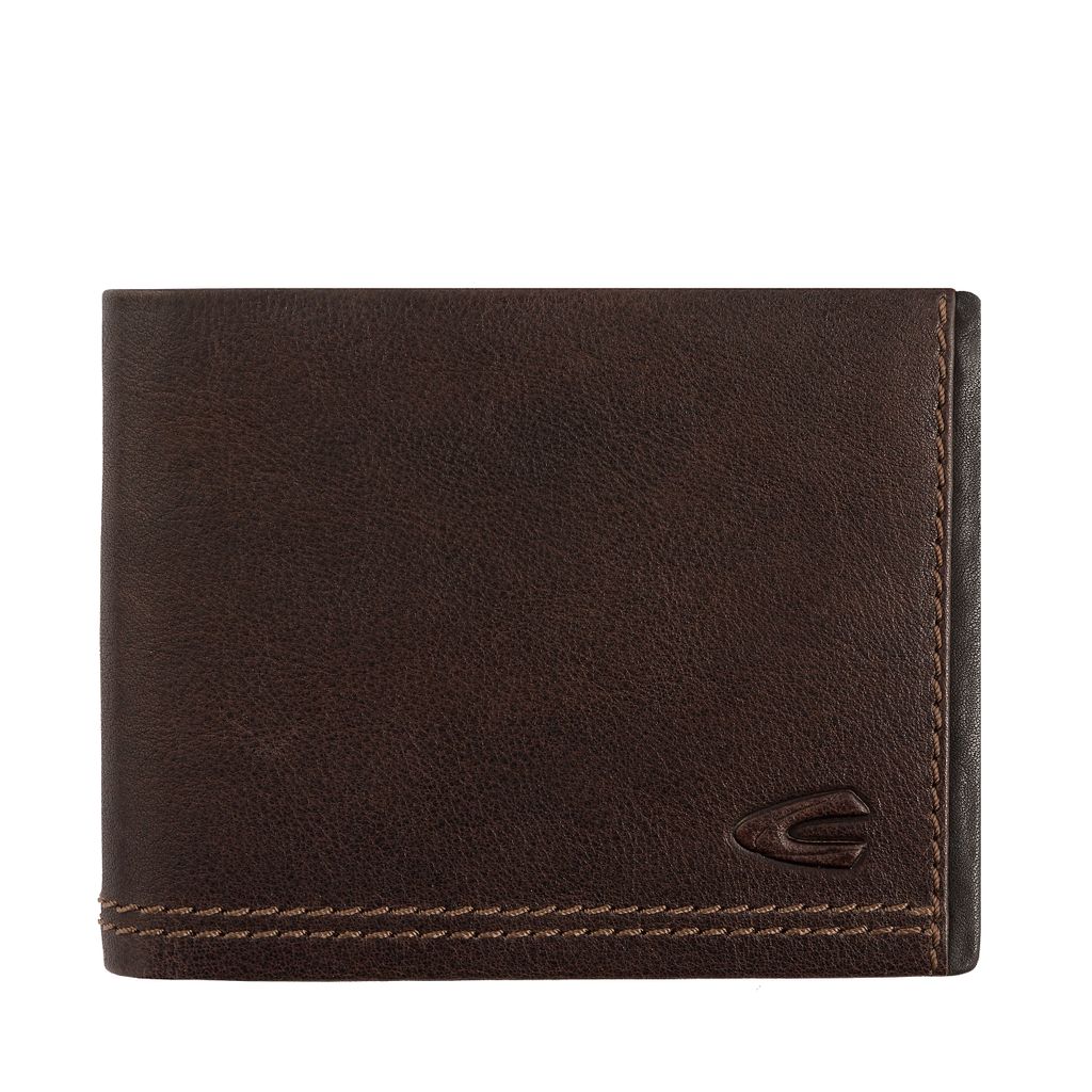 camel active Scheintasche Geldbörse Herrenbörse querformat, Leder braun brown osaka
