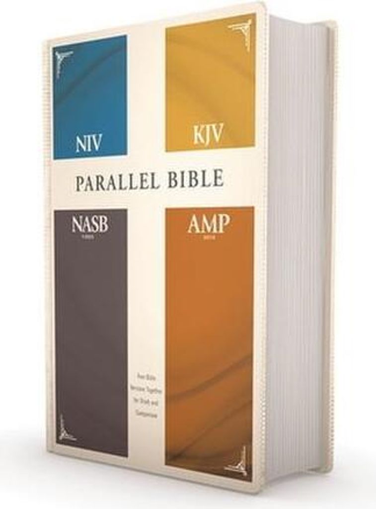 Niv, Kjv, Nasb, Amplified, Parallel Bible, Hardcover