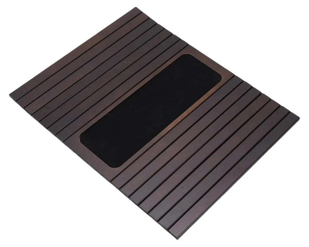 Support Accoudoir Antidérapant Isolant pour Télécommande et Snacks Marron - 2