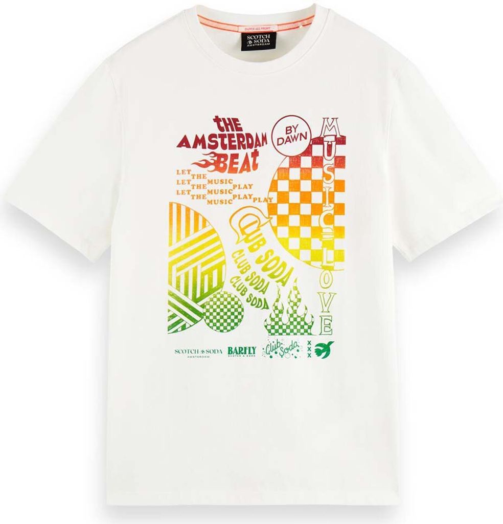 Scotch & Soda 174568 Kurzarm-t-shirt Weiß M Mann Weiß M