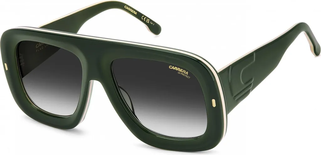 Lunettes de soleil pour femmes Carrera FLAGLAB 18 Vert et Gris Dégradé