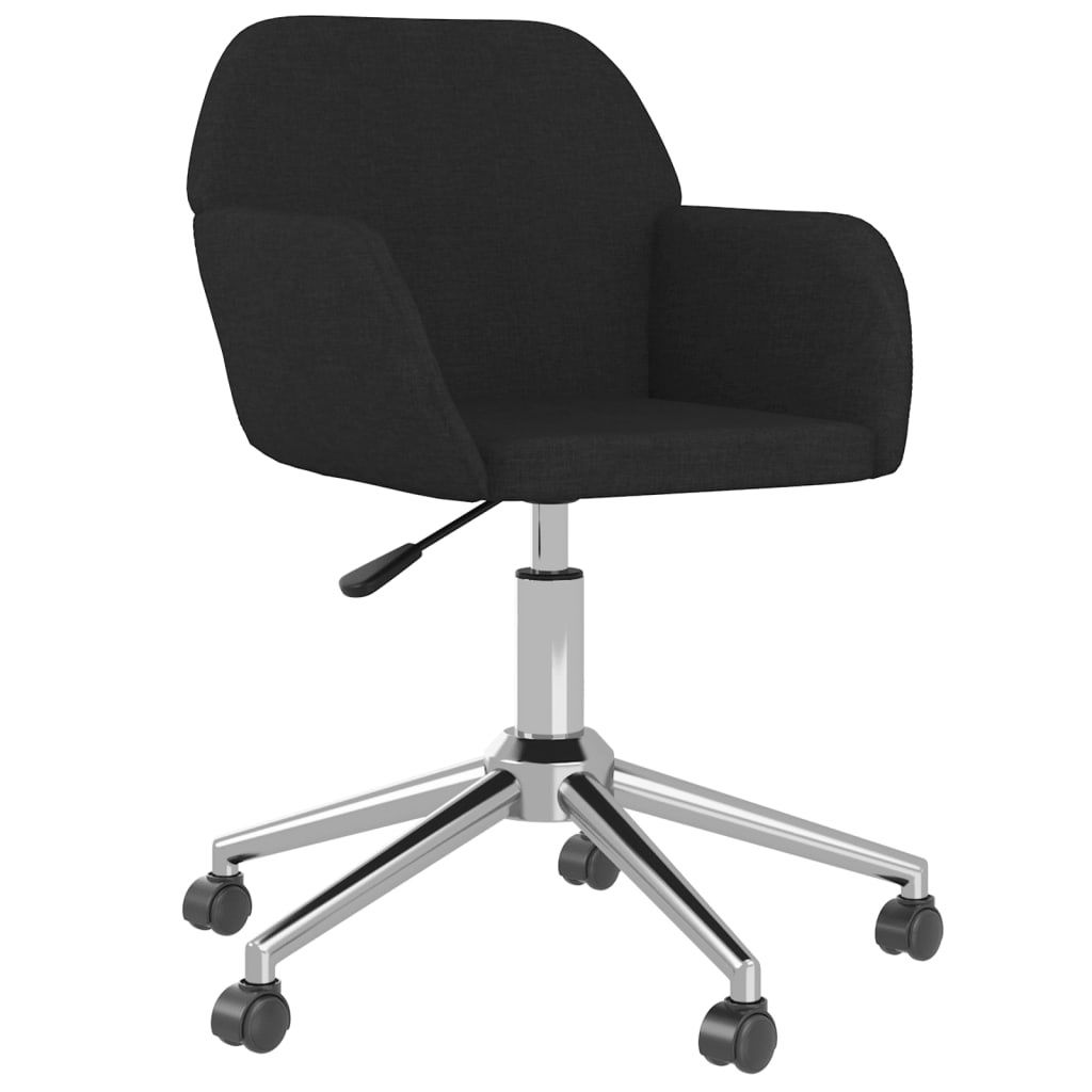 "im Sonderangebot"Chefsessel 150kg,Drehstuhl - Bürostuhl/Stuhl für Schminktisch - Drehbar Schwarz Stoff - 54x60,5x(73 - 80,5)cm - Bürostühle DE...
