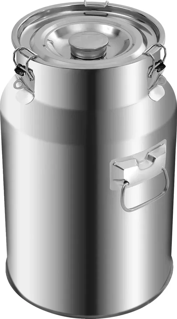 Bricco Latte Argento in Acciaio Inox Ermetico - Design Minimal e Funzionale