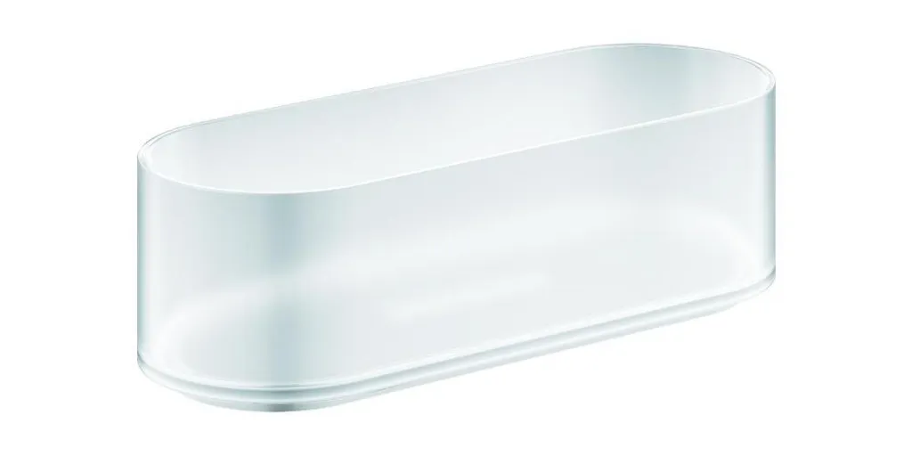 Vassoio Doccia Selezione 41037 Bianco Vetro per Supporto 41035 Bagno