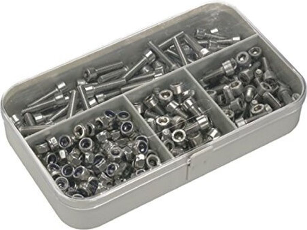 Fix-Nippel-Innensechskantschrauben-Sortiment an Sechskantschrauben aus Edelstahl 6 mm