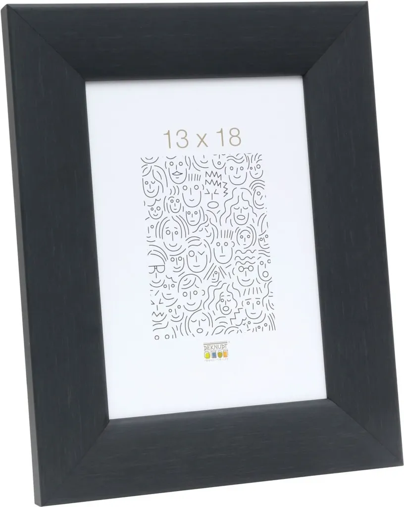 Cornice 40x40 Deknudt S53G Nera - Design Effetto Pittore Elegante