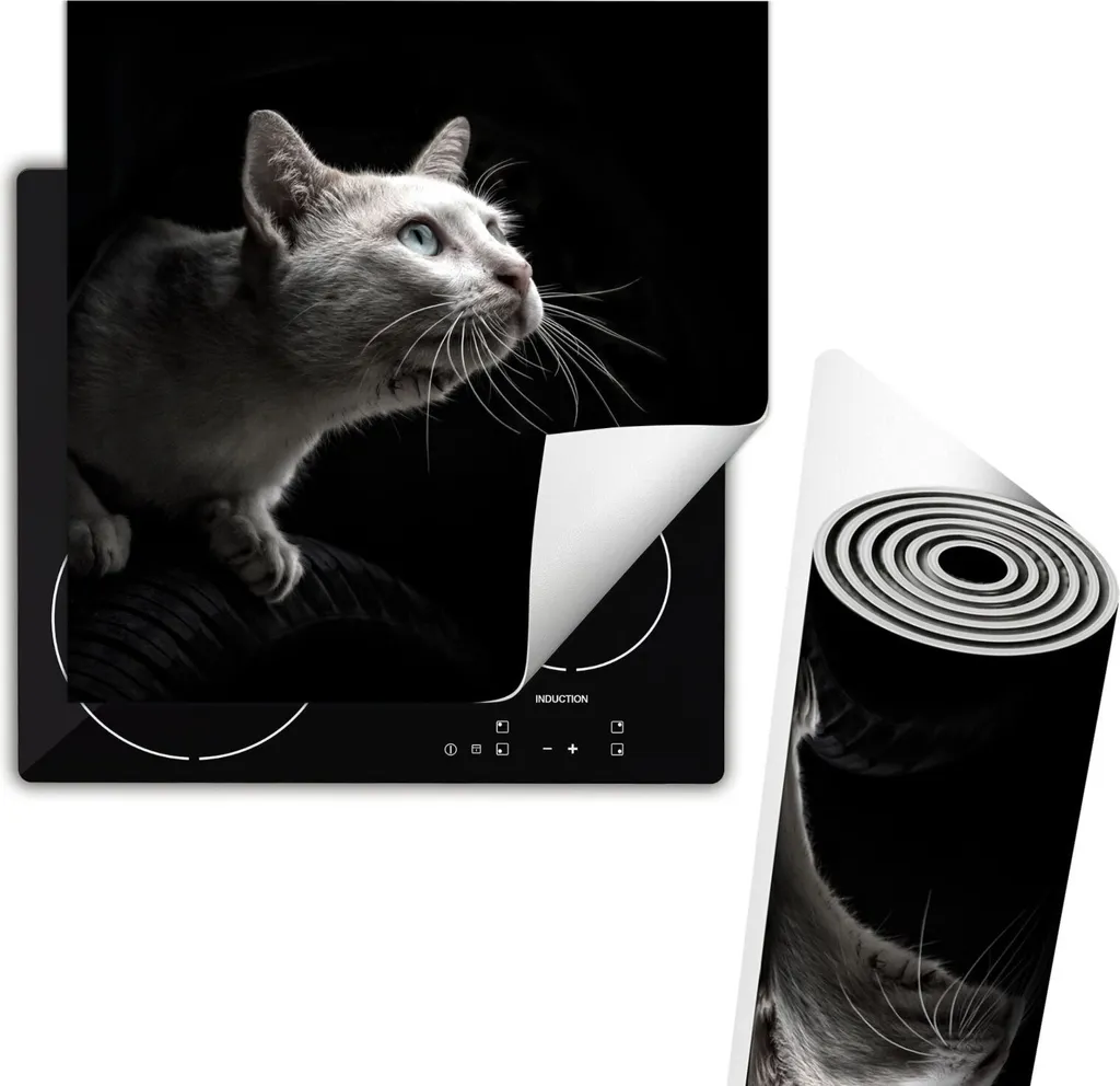 Piastra Copri Fornelli Gatto Nero 60x52 - Tappetino Antiscivolo