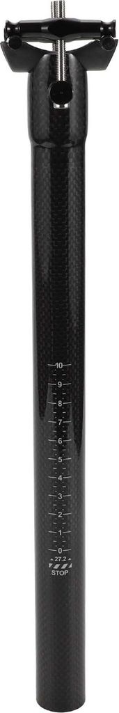 Fahrradsattelstš¹tzen Sto?d?mpfende Fahrradsattelstš¹tze Sattelrohr Glanzschwarz 1 Stš¹ck 27,2x300mm Carbonfaser