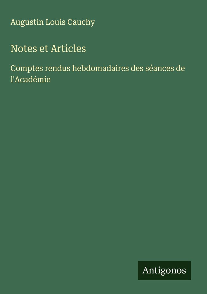 Notes et Articles