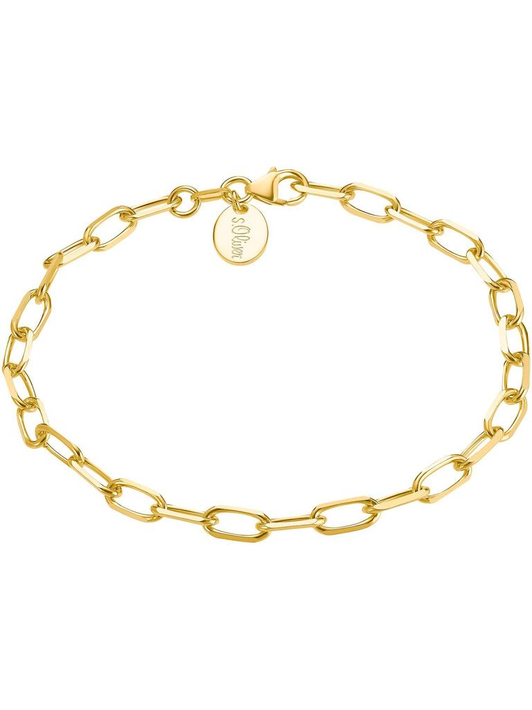 s.Oliver 2032886 Damen Armband Sterling-Silber 925 Gold 20 cm