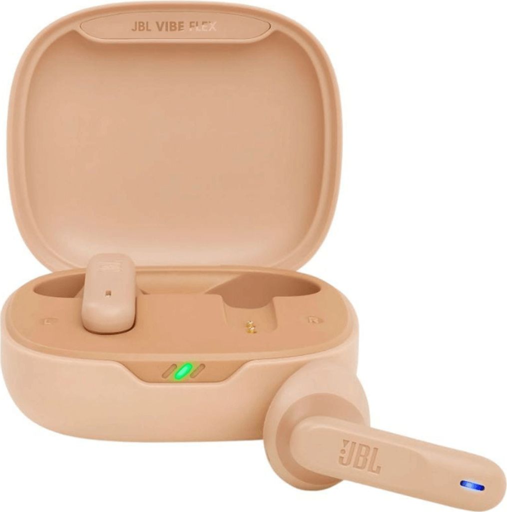 JBL Vibe Flex In Ear Kopfhörer Beige Bluetooth 32h Akku Produktbild 