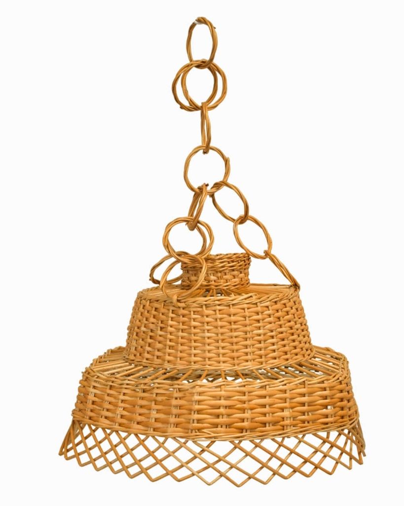 Hängelampe aus Korbgeflecht Bl- 008