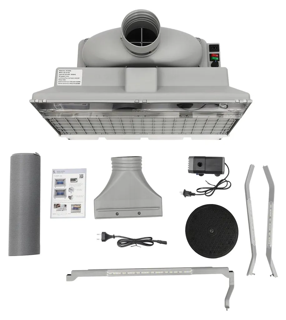 Cabine aspiration aérographe HS-E600 contre les odeurs et poussières