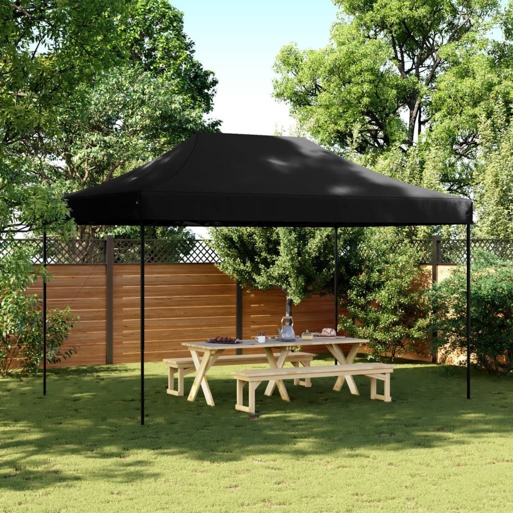 Maison Exclusive - Partyzelt Faltbar Pop-Up Schwarz 440x292x315 cm
