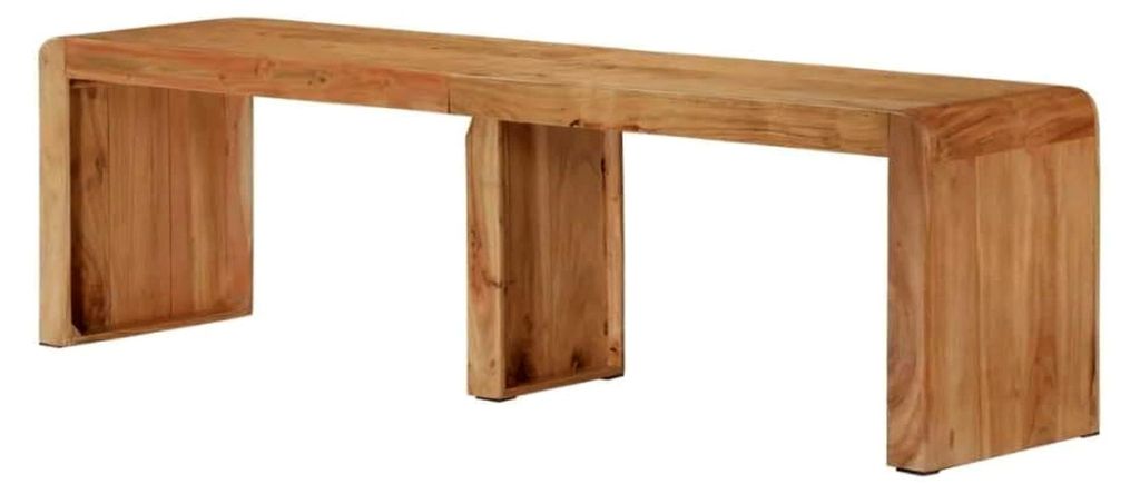 Sitzbank Niki 160x38x45 cm aus Akazienmassivholz | Küchenbank Esszimmerbank Flurbank ohne Rückenlehne