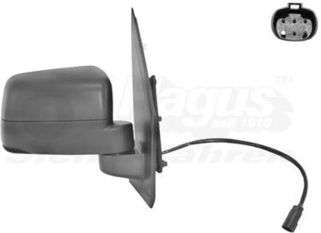 Rétroviseur extérieur Ford Tourneo Connect Mk1 côté passager avec dégivrage