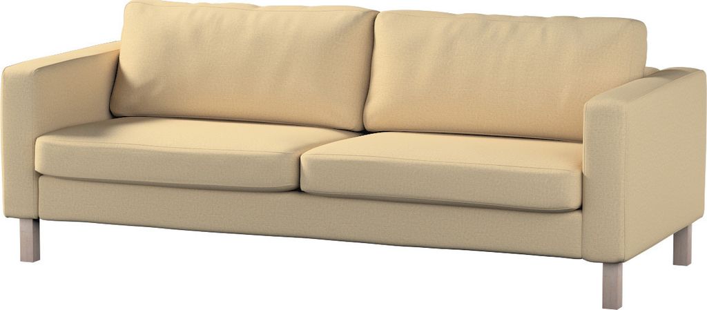Dekoria Bezug für Karlstad Schlafsofa, sandfarben, Bezug für Karlstad 3-Sitzer ausklappbar