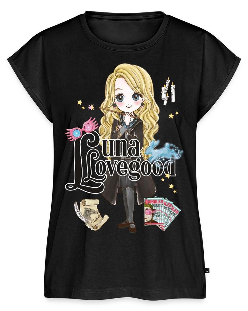 Spreadshirt Harry Potter Luna Lovegood Frauen Casual T-Shirt, XS, Schwarz