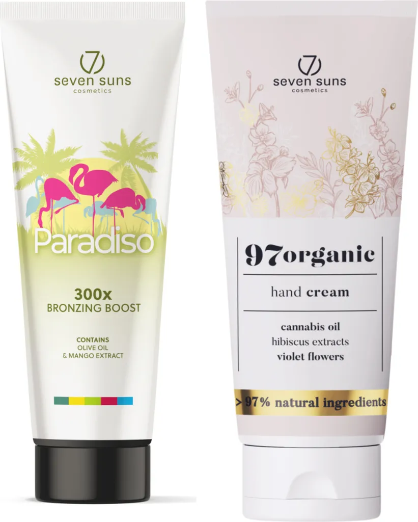Kit 7suns Paradiso: Addio Pelle Pallida! Bronzer 250ml + Crema Mani